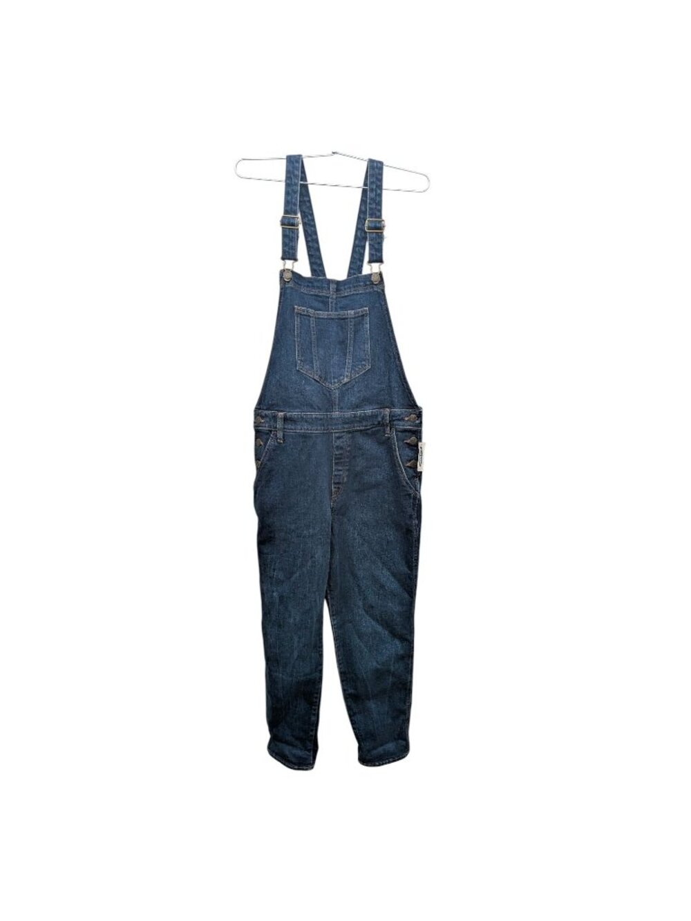 Old Navy Womens Denim Jeans Overalls Bib Dark Wash Jumpsuit Size 8